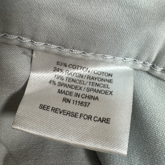 Lila Ryan Mid Rise Tapered Trouser Pant Womens Sz 4 Gray Violet Straight Leg NWT - Picture 6 of 14